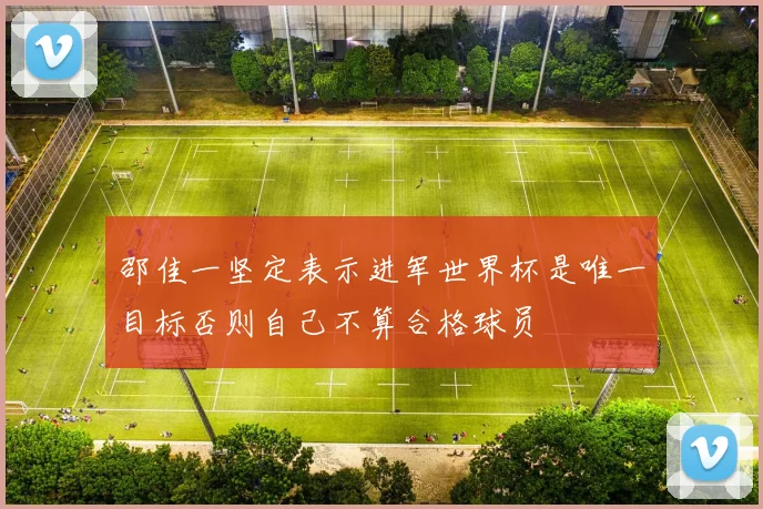 邵佳一坚定表示进军世界杯是唯一目标否则自己不算合格球员
